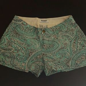 COPY - Old Navy Teal Mint Paisley Shorts Size 6